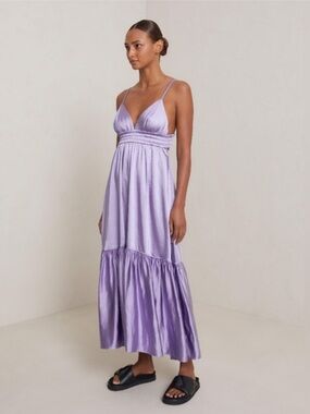 Steve Madden Lisa Satin Midi Dress